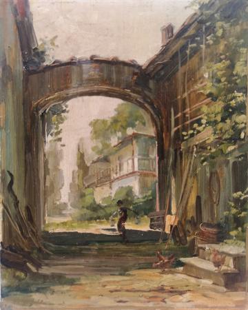 Art work by  Anonimo Paesaggio - oil table 